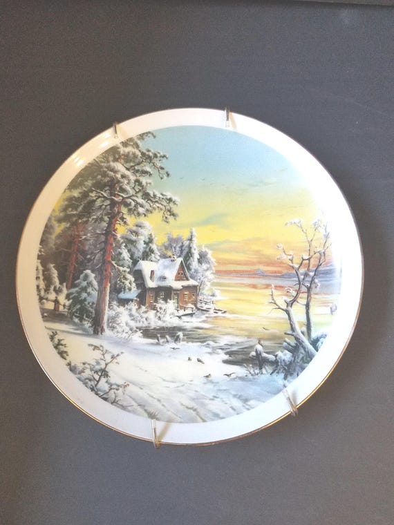 Vintage Alaska Cabin Wall Plate
