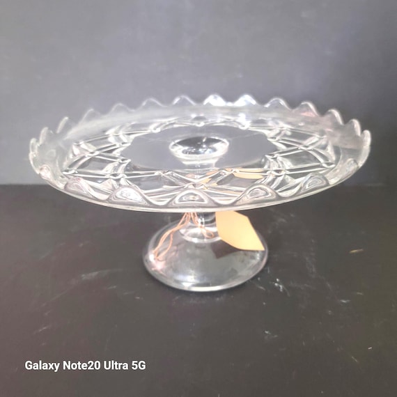 1880s Bryce Higbee & Co Footed Cake Plate