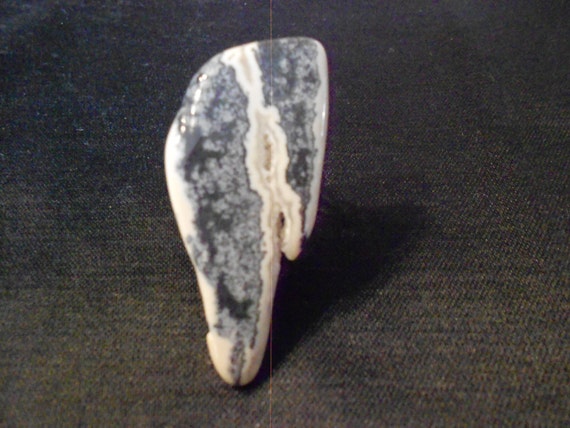 Blue Agate Geode Ring