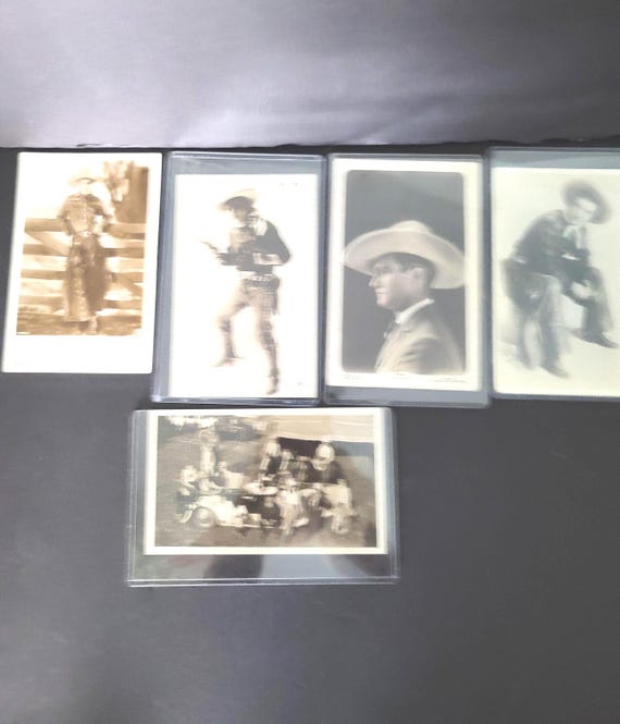 Tom Mix Movie Postcards Set of 5