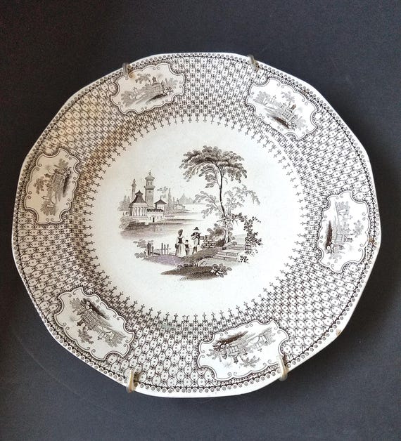 J Hawley Opaque Pearl Valetta Plate