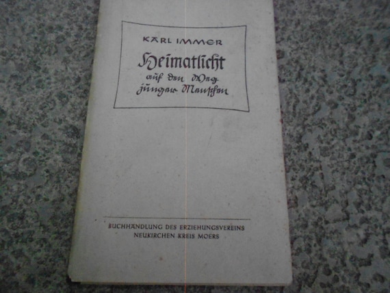 Book by Karl Immer "Heimatlicht" "Home Light"
