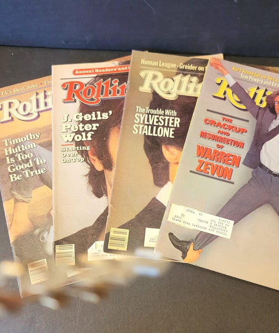 Rolling Stone Magazine Set of Four 1980s