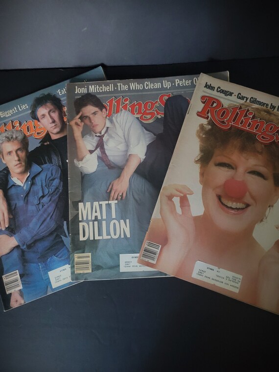 Set of 3 1982 Rolling Stone Magazines