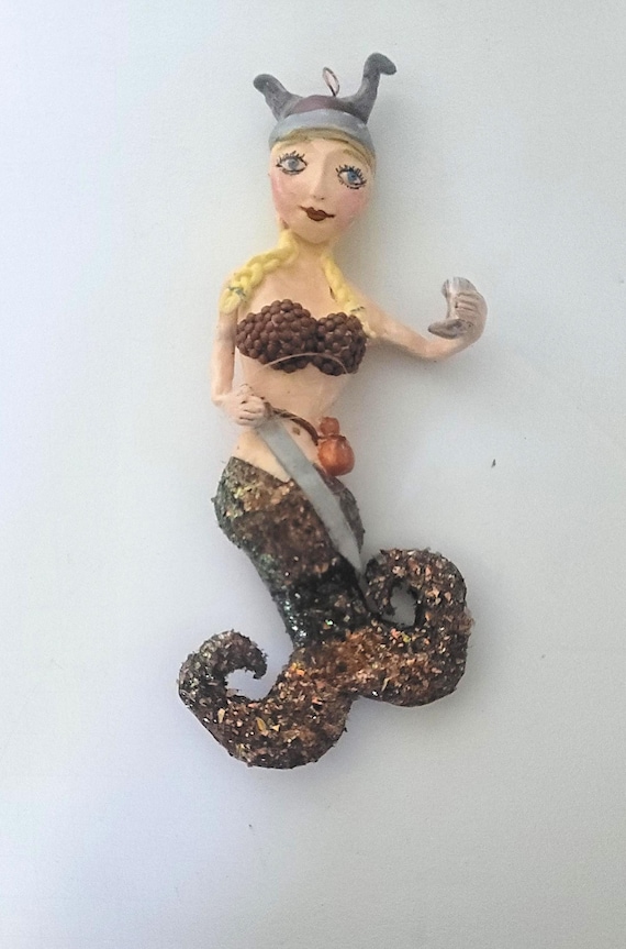 Hanging Viking Mermaid OOAK