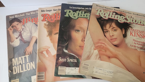Set of 4 Rolling Stone Magazines 1982