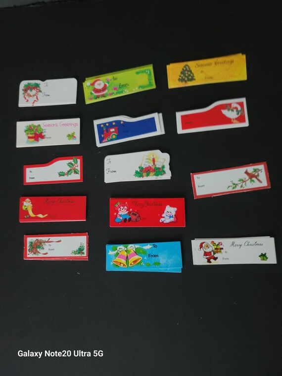 Vintage Christmas Present Tags