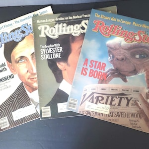Set of 3 Rolling Stone Magazines 1982