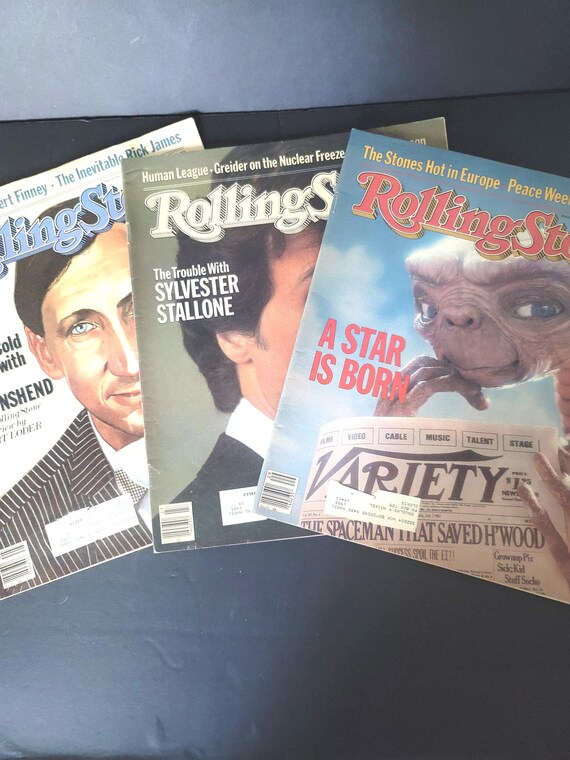 Set of 3 Rolling Stone Magazines 1982