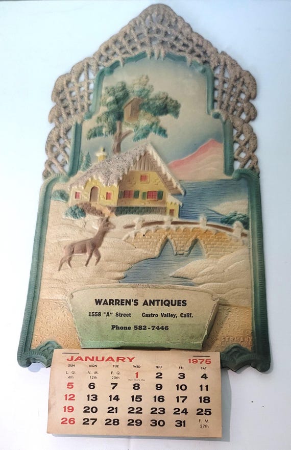 German Pressed Paper Die Cut 1976