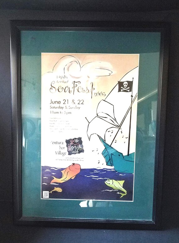 Framed Ventura Harbor Sea Fest Poster