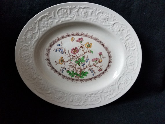 Platter Booths 1912 Corinthian Wild Rose