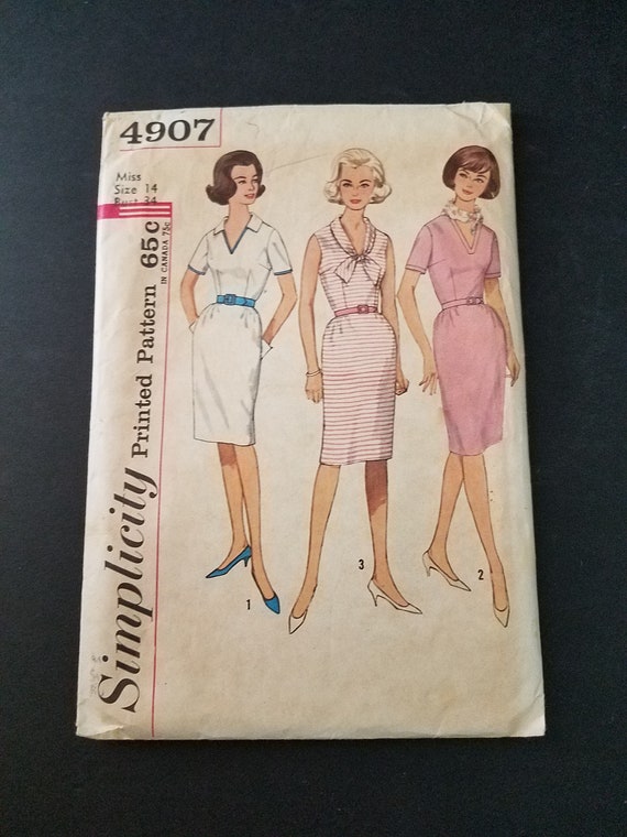 1960s Simplicity 4907 Dress Pattern
