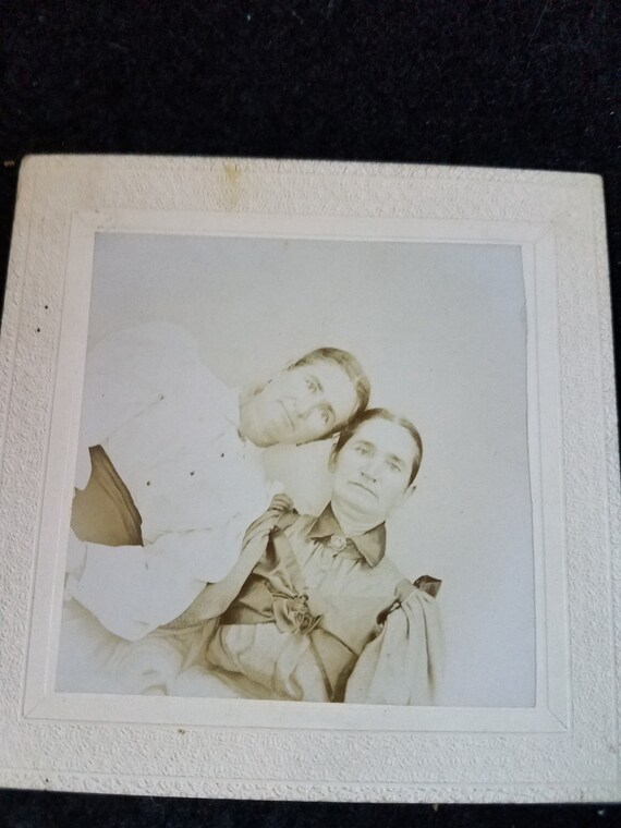 Odd Antique Photograph of Two Women