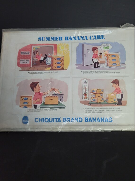 Chiquita Banana Grocery Store Poster