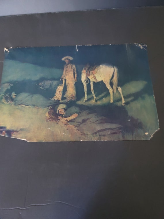 Print In from the Night Herd by Remington