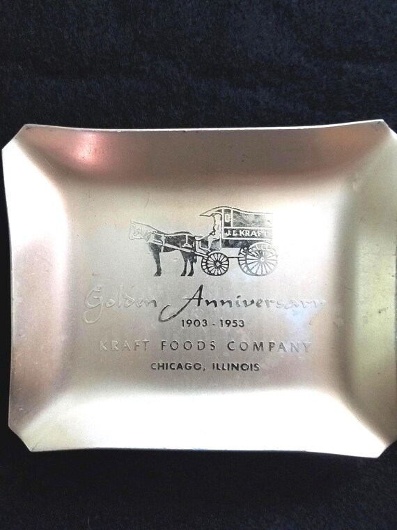 Kraft Foods Anniversary Ashtray 1953