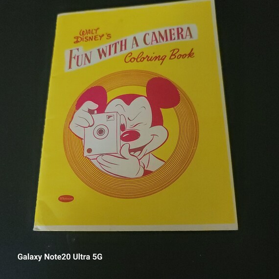 1957 Disney Fun With A Camera Coloring Book