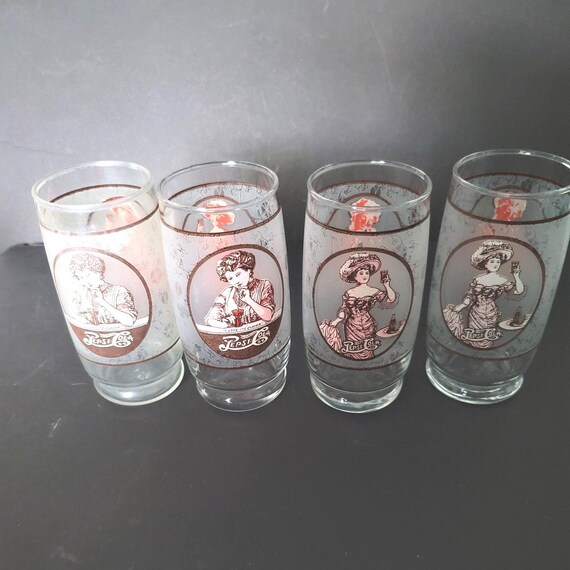 Gibson Girl Pepsi Glasses