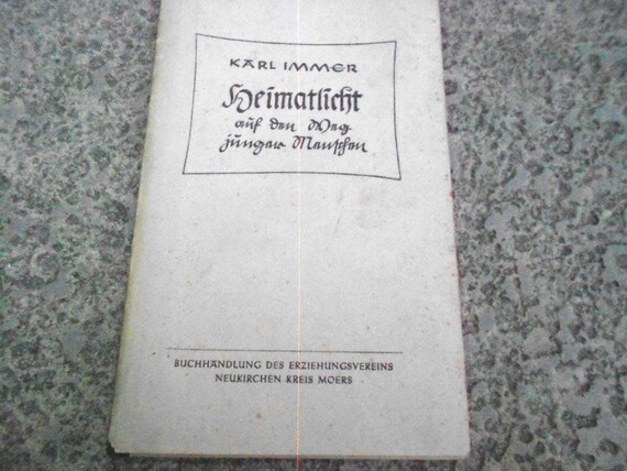 Book by Karl Immer "Heimatlicht" "Home Light"
