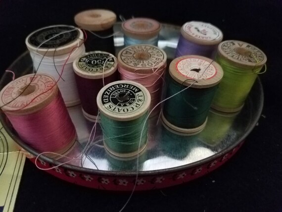 Vintage/Thread/Hallmark/Patchwork Tin