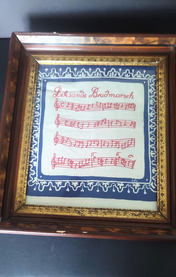 Swedish Wedding March Framed Textile