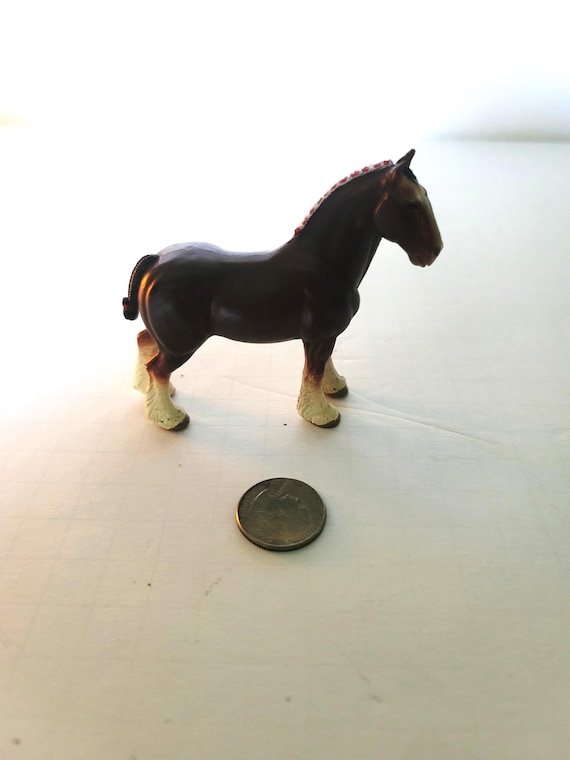 ERTL Miniature Bay Clydesdale Horse