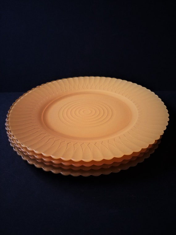 Imperial Glass Gold Luncheon Plates