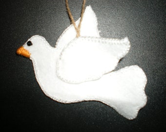 Felt Dove Ornament