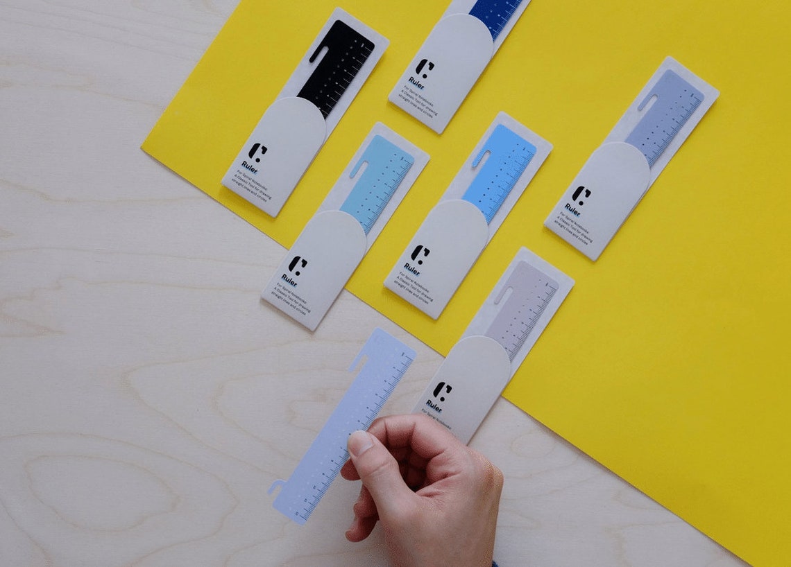 CLIPMATIC Multi-function Ruler Ruler, Compass, or Bookmark for Spiral ...