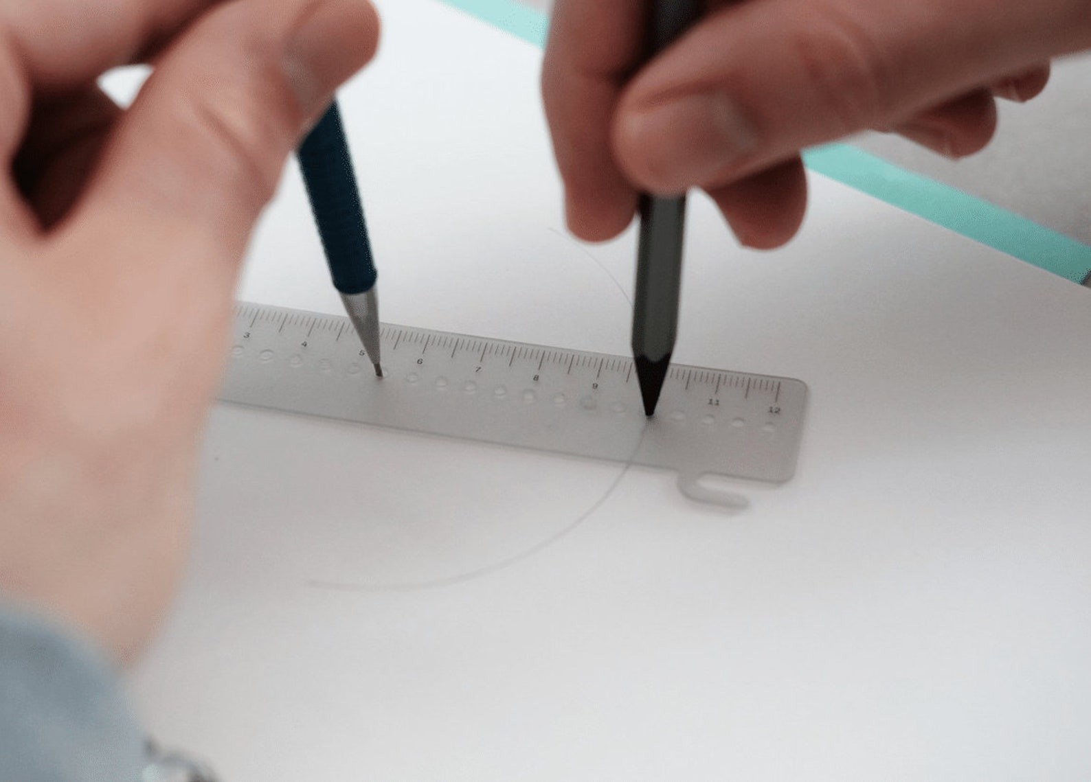 CLIPMATIC Multi-function Ruler Ruler, Compass, or Bookmark for Spiral ...