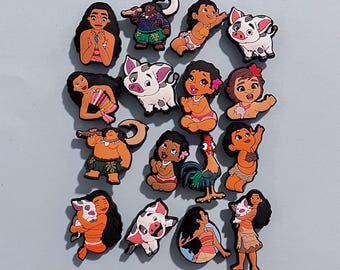 Moana Maui Clog Charms / Rooster Pig Adventure Charms / Shoe Accessories Teens and Children / Sets Available