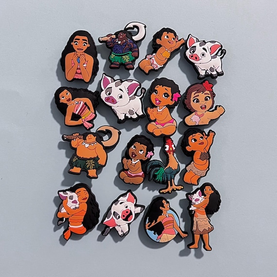 Moana Maui Clog Charms / Rooster Pig Adventure Charms / Shoe Accessories Teens and Children / Sets Available