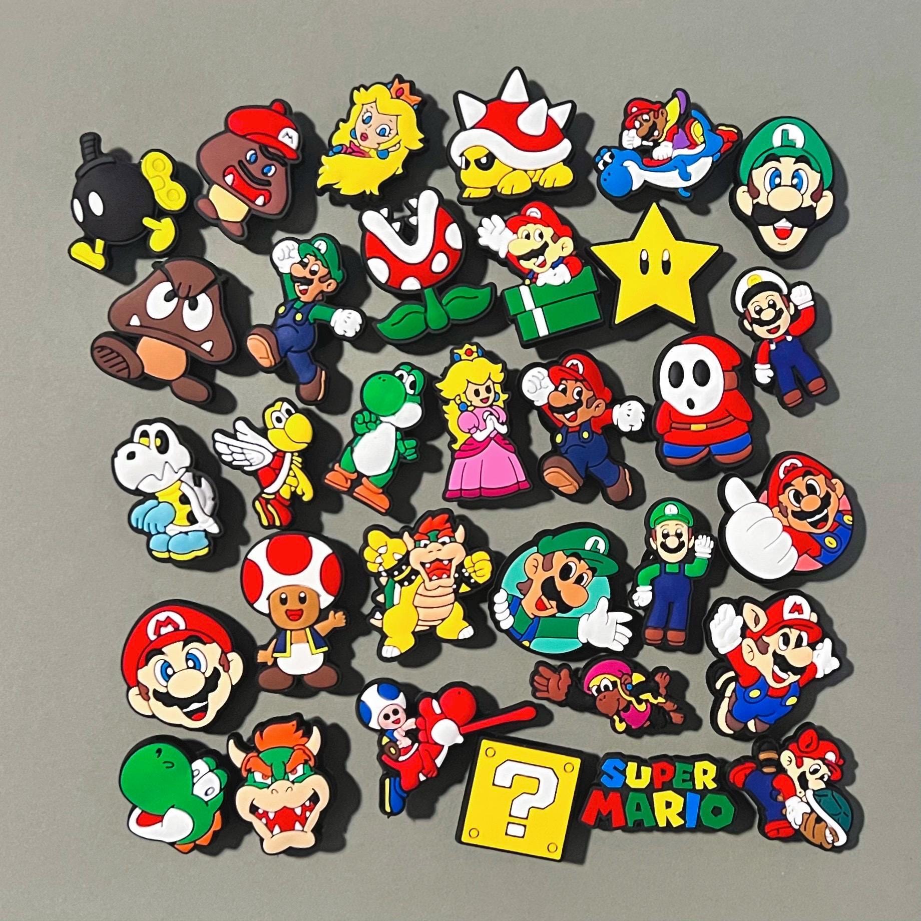 Super Mario Kart Clog Shoe Charms / Luigi Princess Peach Bowser