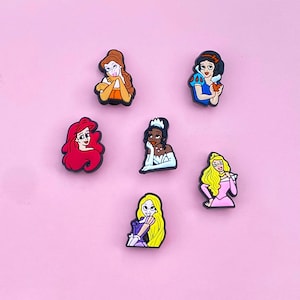 Princess Shoe Charms / Mermaid Beauty Cartoon Shoe Charms / Shoe Charm for kids teens adults / Set available