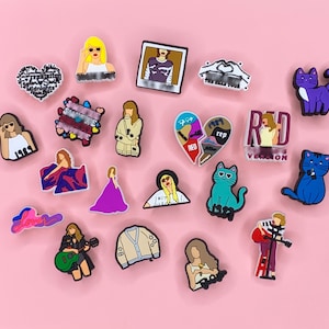 Female Celebrity Shoe Charms - Celebrities Pop Singer Musician Guitarist Shoe Charms - Adult Teen Shoe Decorations - Sets Available