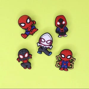 Superhero Spiderman Clog charms -  Spiderverse Shoe Accessories - Gifts for teens and adults