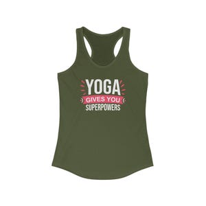 Yoga Gives you Superpowers Women&#39;s Ideal Racerback Tank