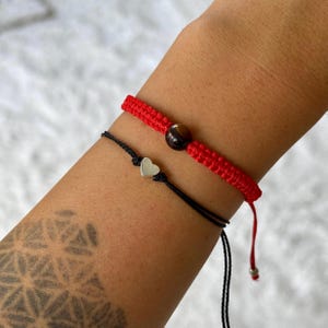 Cord bracelet,  Adjustable String bracelet, waxed cord bracelet, personalized bracelet Couple bracelet friendship bracelet Matching Bracelet