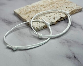 Pulsera de cuerda tejida a mano: estilo surfero bohemio ajustable