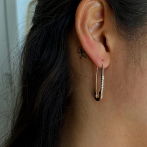 Safety Pin Earring - Safety Pin Jewelry - Safty Pin Earring Safety Pin Earring - Safety Pin Jewelry - Safty Pin Earring