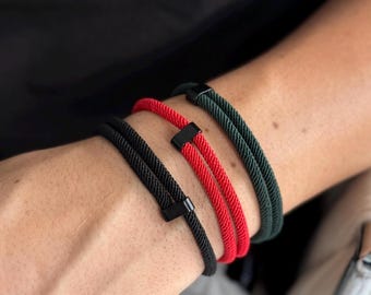 Handmade Nautical Rope Bracelet, Boho Summer Jewelry