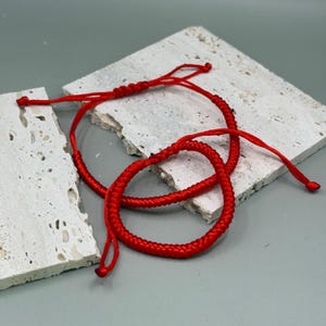 Red Rope Bracelet, Lucky Knots Bracelet, Red  braided Bracelet, Red string Surfer Bracelet, Surfer Bracelet Men & Women