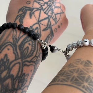 Magnetic Heart Couple Bracelets: Personalized Matching Partner Gift