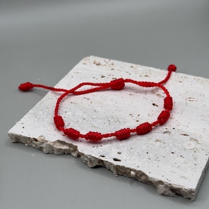 Handmade Buddhist Tibetan Red bracelet ,Surfer Bracelet Red, Thin Tibetan Braided Lucky Knots Bracelet, Men Woman Bracelet, braided bracelet