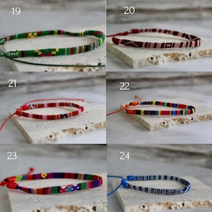 Pulsera Boho Surfista: Tobillera de algodón tejido impermeable imagen 4
