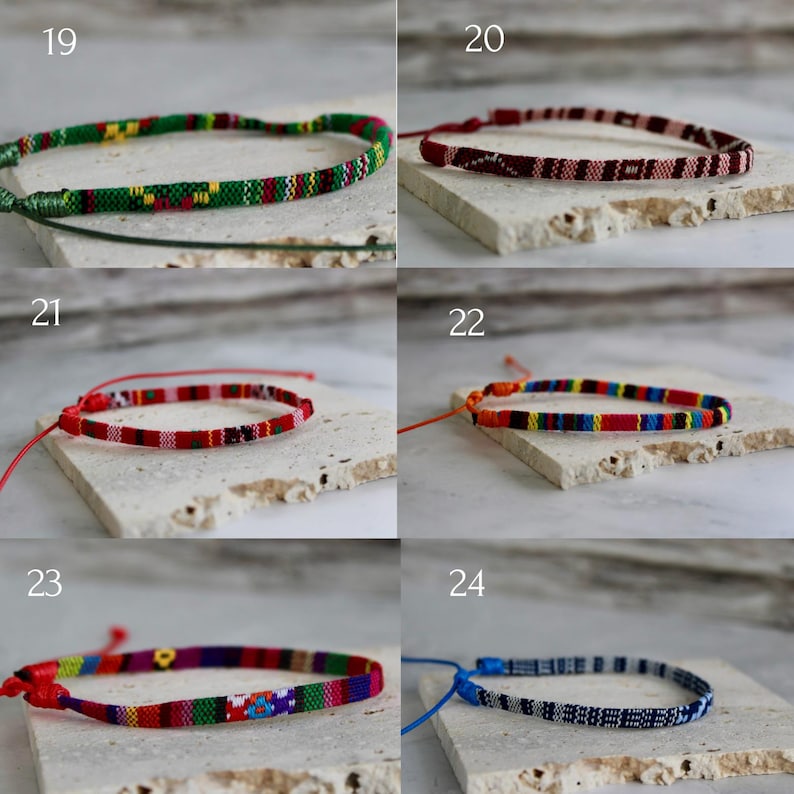 Pulsera Boho Surfista: Tobillera de algodón tejido impermeable imagen 4