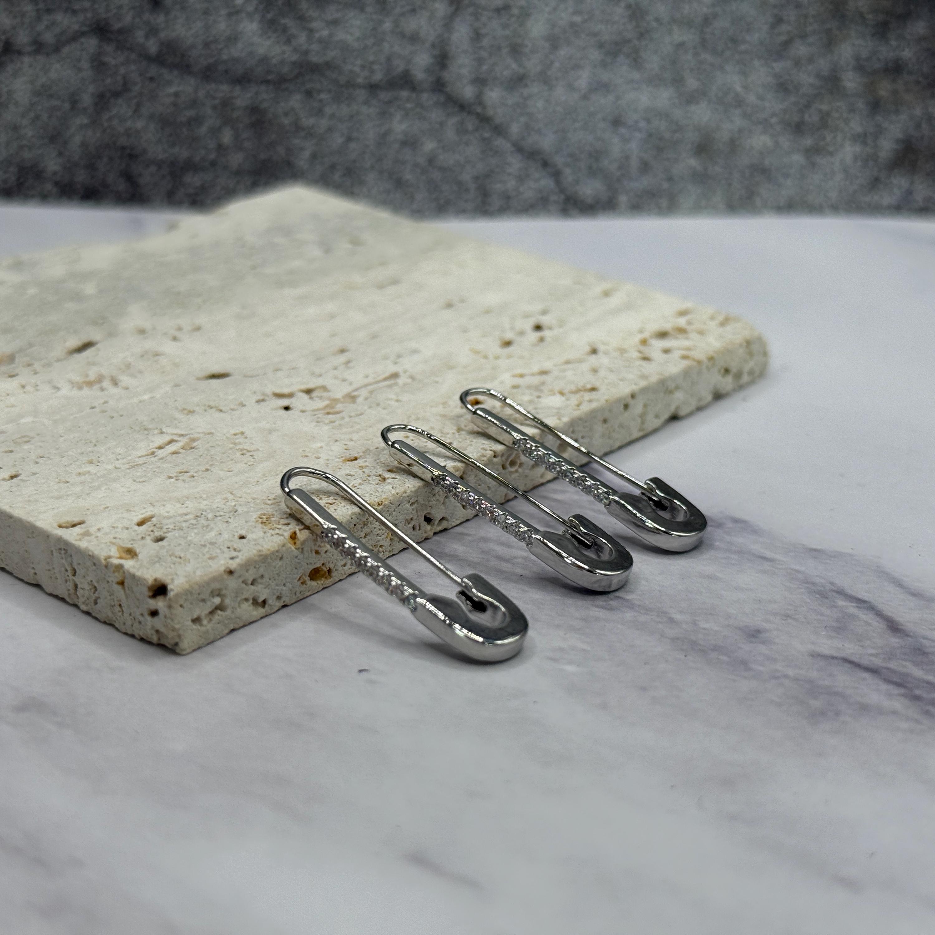 Johnny Depp Safety Pin Earrings - Etsy Canada