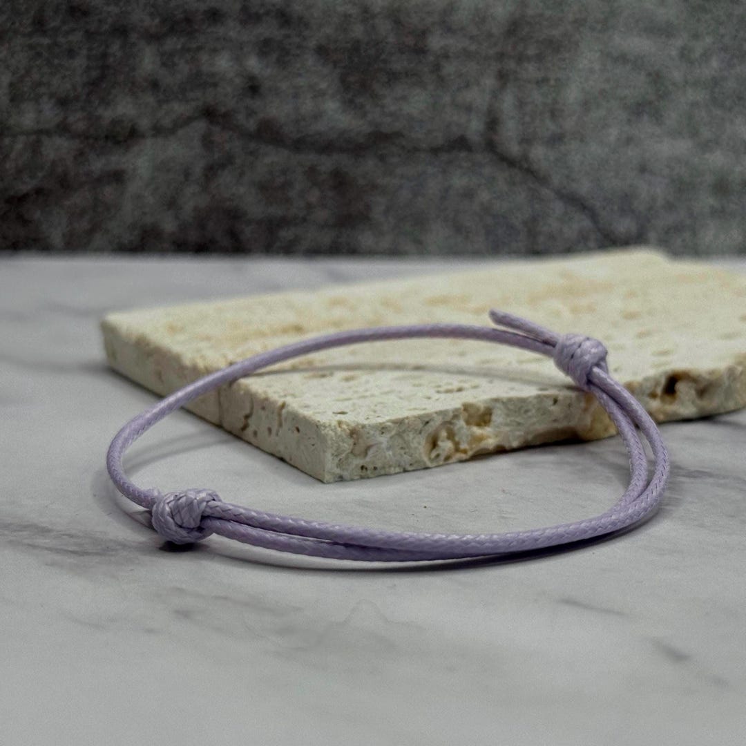 String Rope Bracelets Purple Cord Surfer Bracelet: Lucky String Rope Bracelet - Etsy
