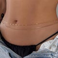 Adjustable Stainless Steel Belly Chain: Beach Body Jewelry, Personalized Gift for Her